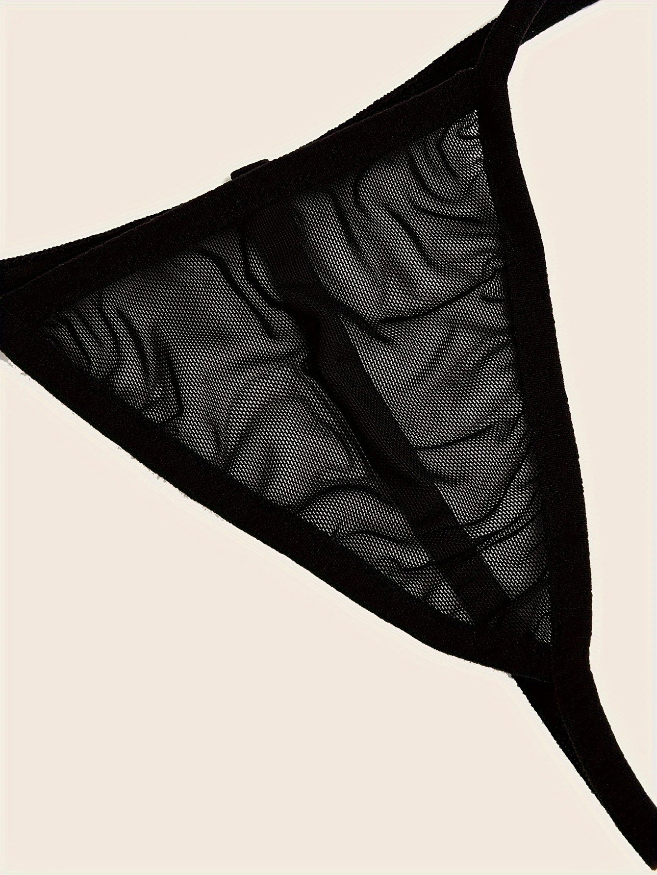 Black Ribbon Cross-Back Lingerie Set – Elegant & Seductive Nightwear