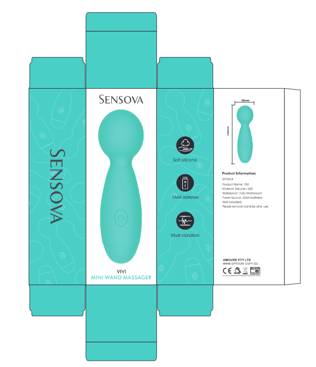 Pocket-Sized Black Mini Massager