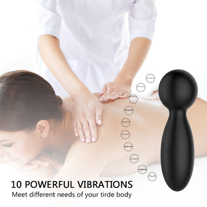 Pocket-Sized Black Mini Massager