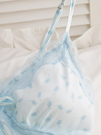 Blue Floral Camisole Nightdress